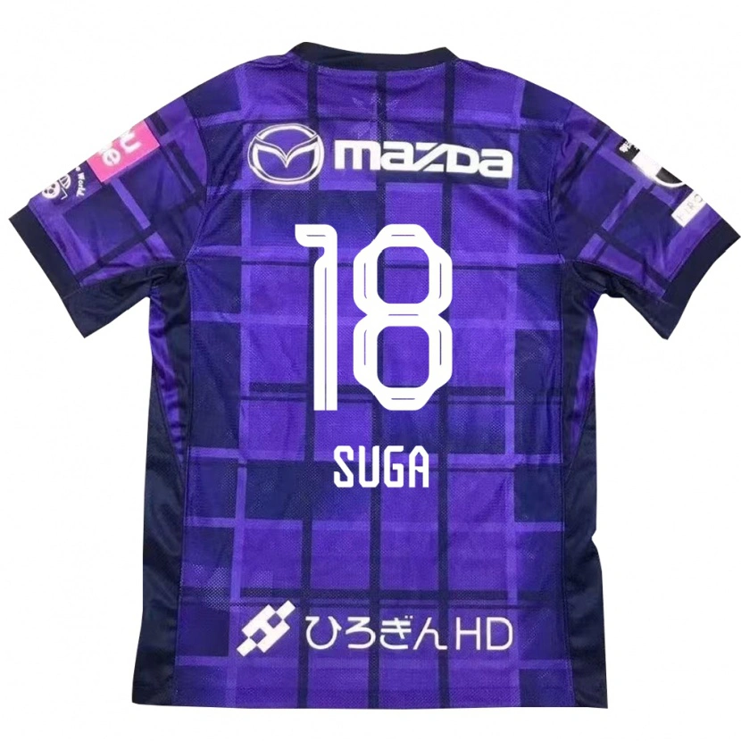 Danxen Criança Camisola Daiki Suga #18 Roxo Laranja Principal 2025/26 Camisa