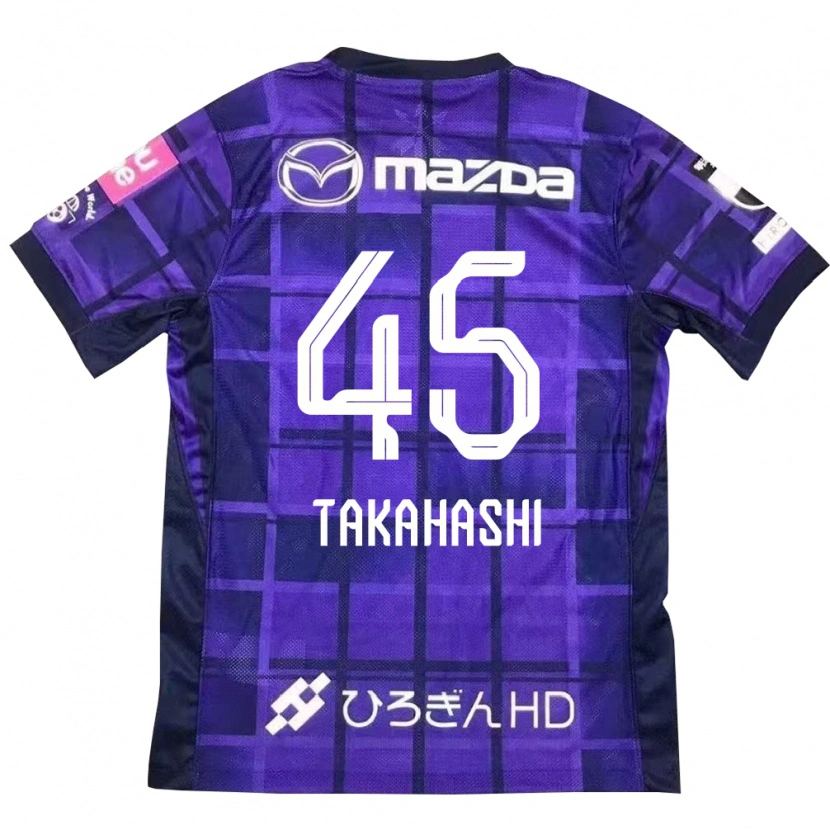 Danxen Criança Camisola Narumi Takahashi #45 Roxo Laranja Principal 2025/26 Camisa