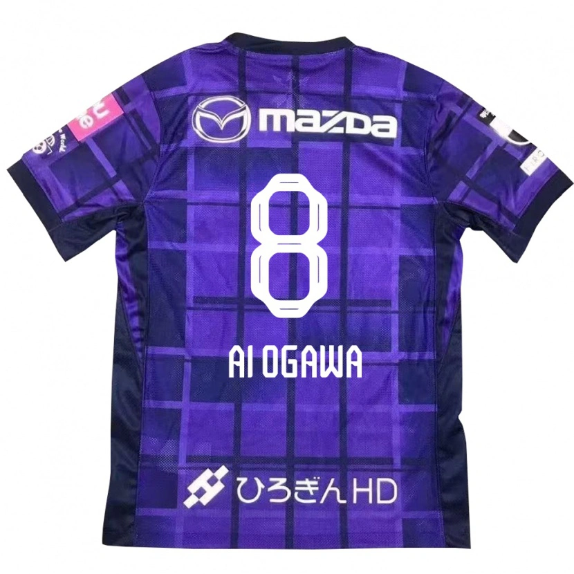 Danxen Criança Camisola Ai Ogawa #8 Roxo Laranja Principal 2025/26 Camisa