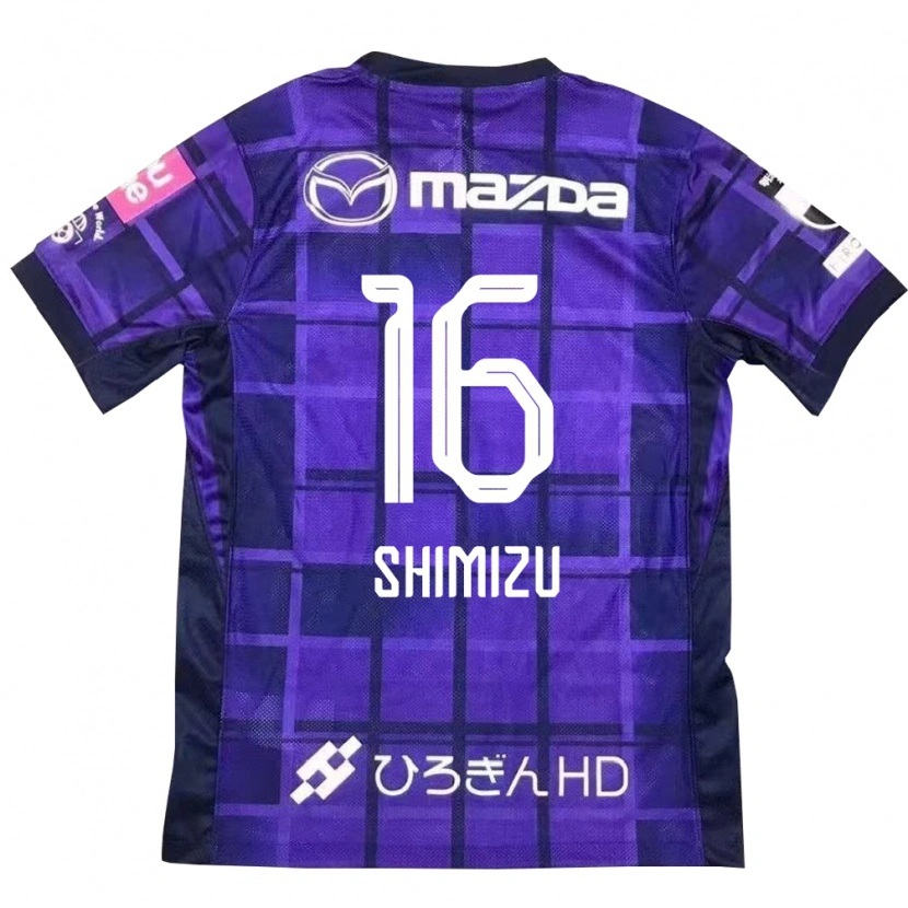 Danxen Criança Camisola Kohei Shimizu #16 Roxo Laranja Principal 2025/26 Camisa