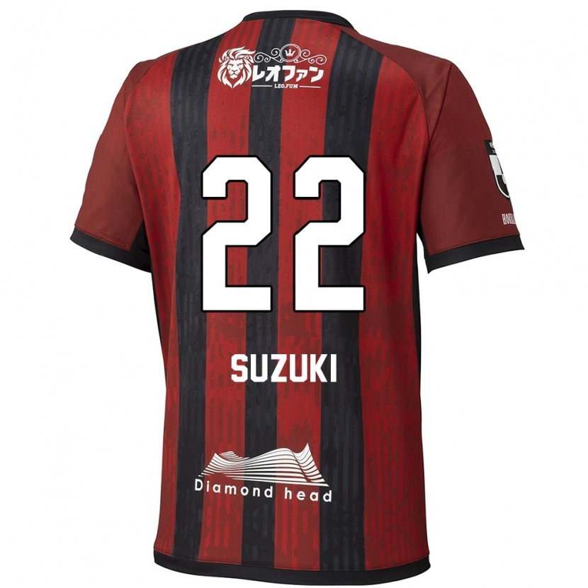 Danxen Criança Camisola So Suzuki #22 Vermelho Preto Principal 2025/26 Camisa