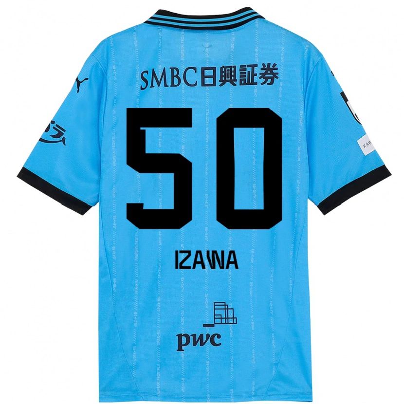 Danxen Criança Camisola Haruki Izawa #50 Azul Celeste Preto Principal 2025/26 Camisa
