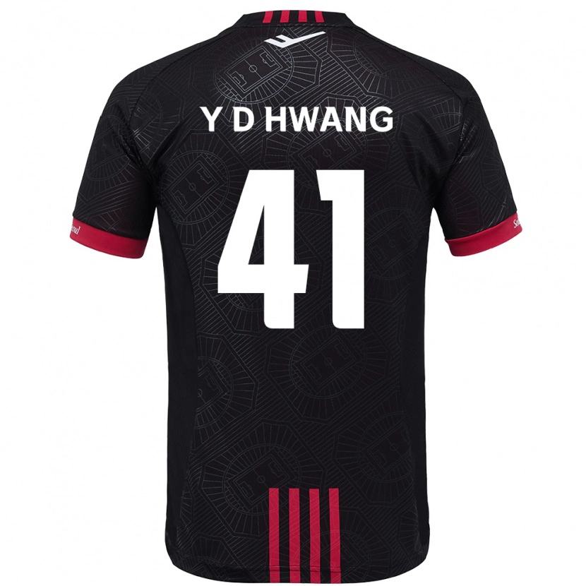 Danxen Criança Camisola Do-Yoon Hwang #41 Preto Vermelho Principal 2025/26 Camisa