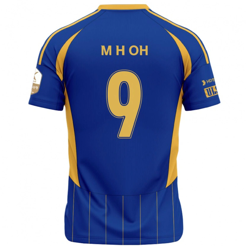 Danxen Criança Camisola Hyun-Min Oh #9 Azul Royal Amarelo Principal 2025/26 Camisa