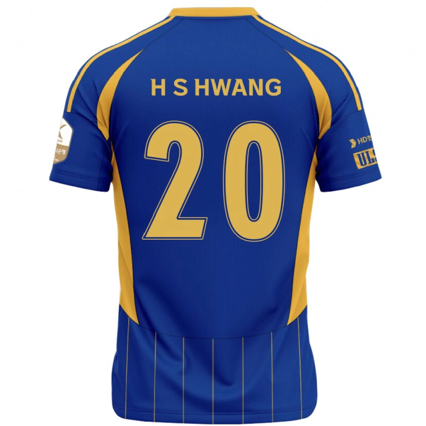 Danxen Criança Camisola Seok-Ho Hwang #20 Azul Royal Amarelo Principal 2025/26 Camisa