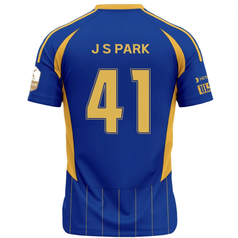 Danxen Criança Camisola Sang-Jun Park #41 Azul Royal Amarelo Principal 2025/26 Camisa