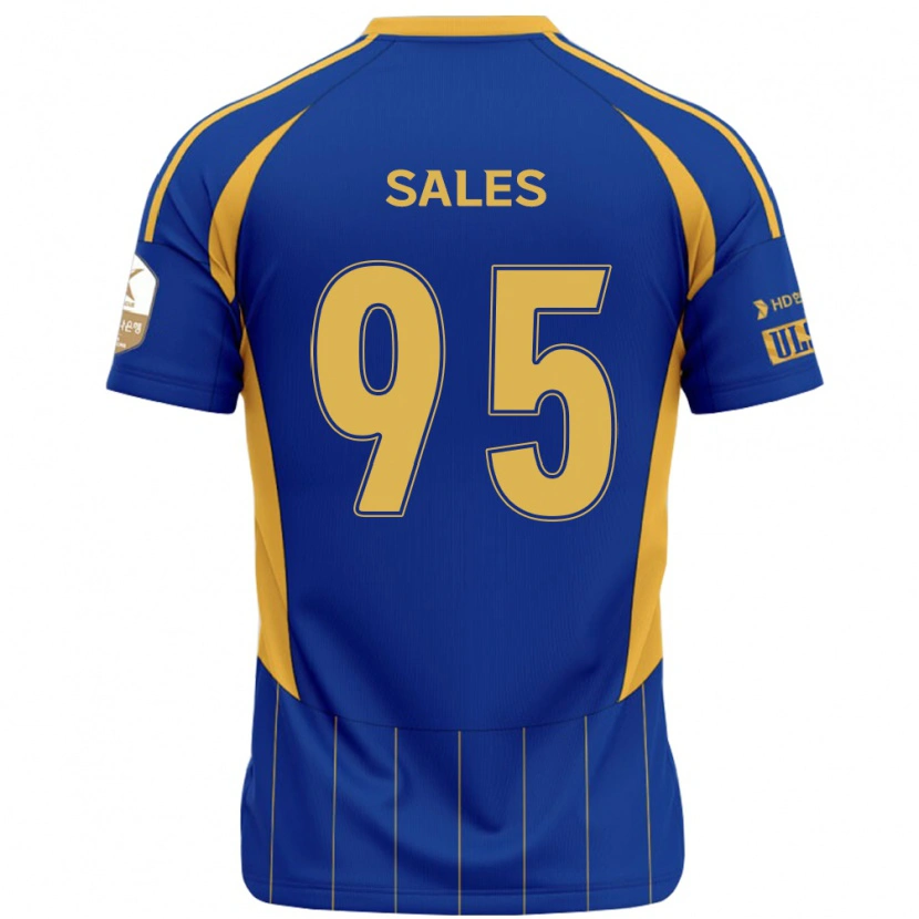 Danxen Criança Camisola Matheus Sales #95 Azul Royal Amarelo Principal 2025/26 Camisa