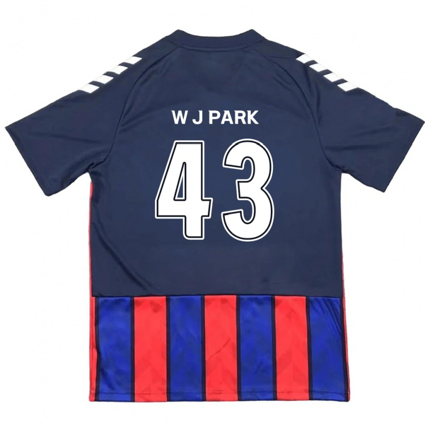 Danxen Criança Camisola Jin-Woo Park #43 Azul Royal Vermelho Principal 2025/26 Camisa