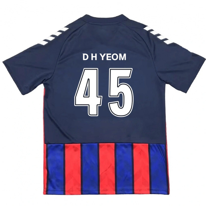 Danxen Criança Camisola Do-Hyeon Yeom #45 Azul Royal Vermelho Principal 2025/26 Camisa