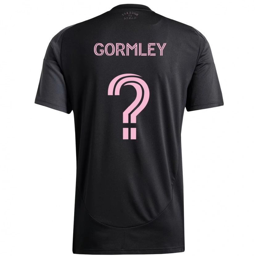 Danxen Criança Camisola Sean Gormley #0 Preto Rosa Alternativa 2025/26 Camisa