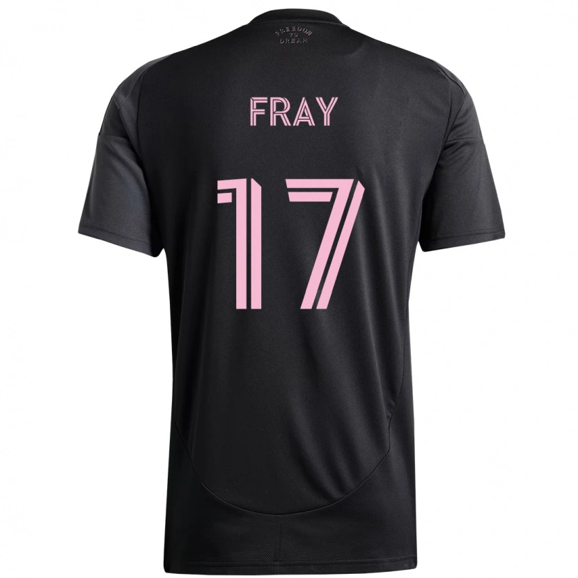 Danxen Criança Camisola Ian Fray #17 Preto Rosa Alternativa 2025/26 Camisa