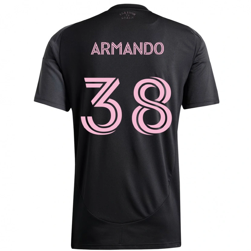 Danxen Criança Camisola Máximo Armando #38 Preto Rosa Alternativa 2025/26 Camisa