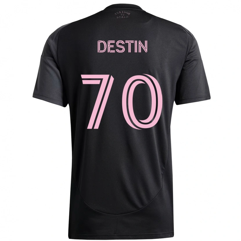 Danxen Criança Camisola Bryan Destin #70 Preto Rosa Alternativa 2025/26 Camisa