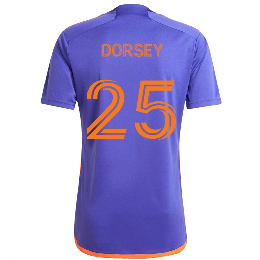 Danxen Criança Camisola Griffin Dorsey #25 Roxo Laranja Alternativa 2025/26 Camisa