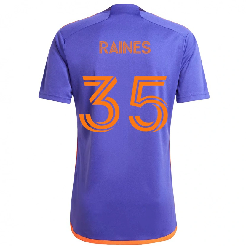 Danxen Criança Camisola Brooklyn Raines #35 Roxo Laranja Alternativa 2025/26 Camisa