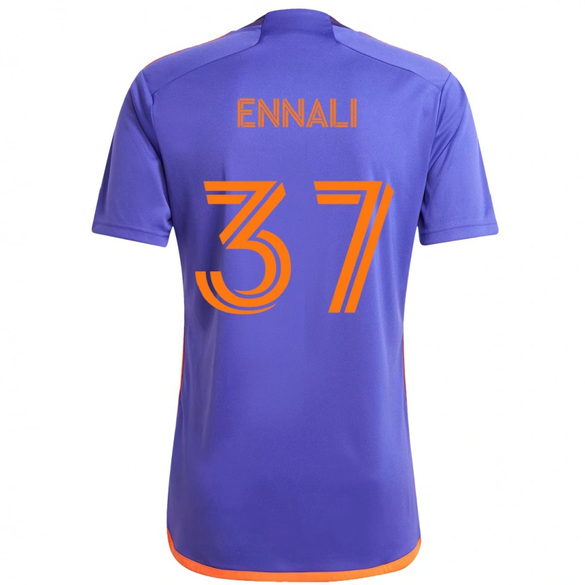 Danxen Criança Camisola Lawrence Ennali #37 Roxo Laranja Alternativa 2025/26 Camisa