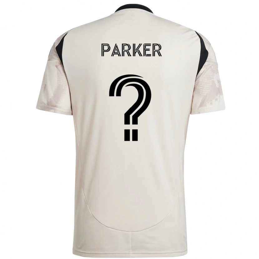 Danxen Criança Camisola Tim Parker #0 Bege Preto Alternativa 2025/26 Camisa