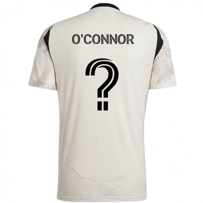 Danxen Criança Camisola Aidan O'connor #0 Bege Preto Alternativa 2025/26 Camisa