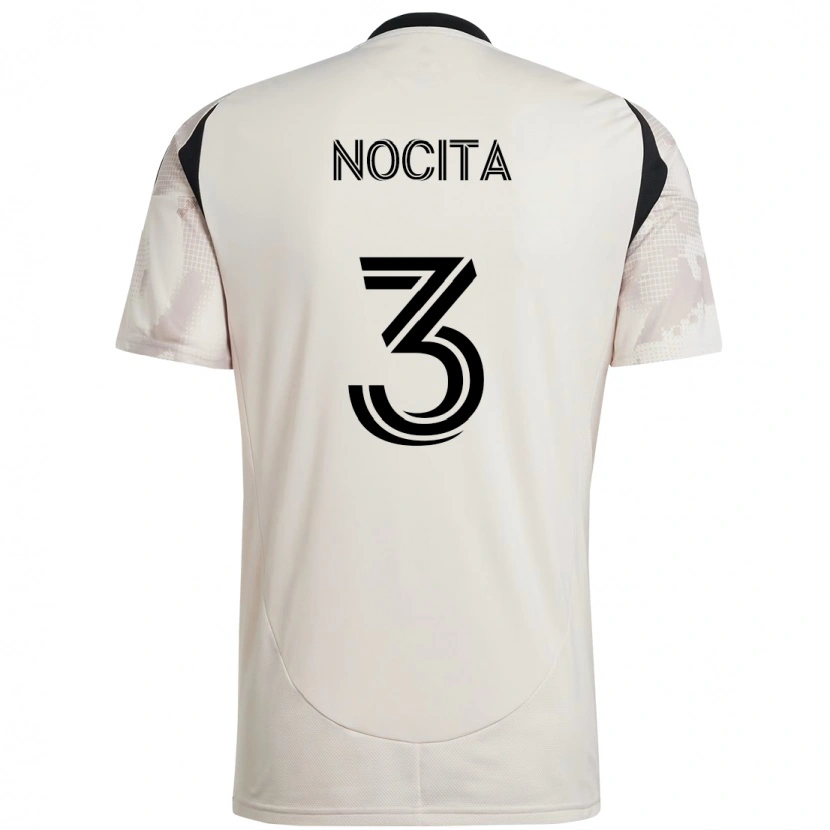 Danxen Criança Camisola Matthew Nocita #3 Bege Preto Alternativa 2025/26 Camisa