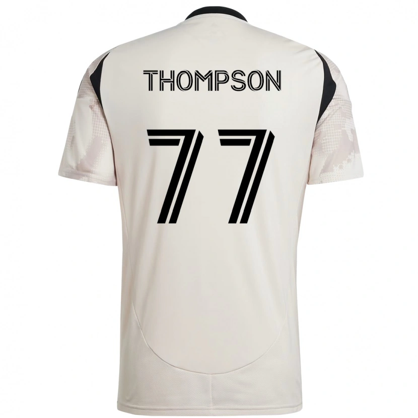 Danxen Criança Camisola Amos Shapiro-Thompson #77 Bege Preto Alternativa 2025/26 Camisa