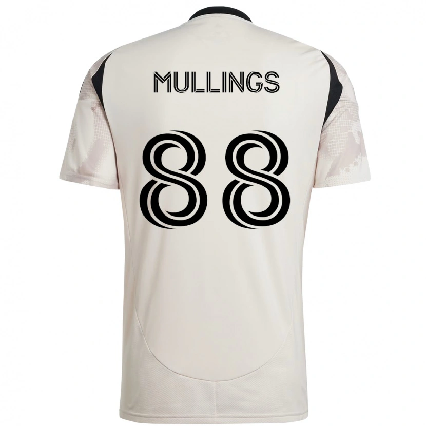Danxen Criança Camisola O'vonte Mullings #88 Bege Preto Alternativa 2025/26 Camisa