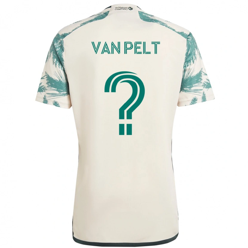 Danxen Criança Camisola Kennan Van Pelt #0 Bege Verde Alternativa 2025/26 Camisa