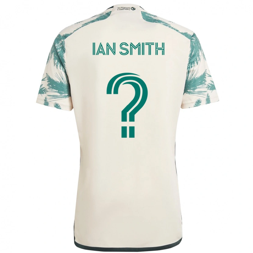 Danxen Criança Camisola Ian Smith #0 Bege Verde Alternativa 2025/26 Camisa