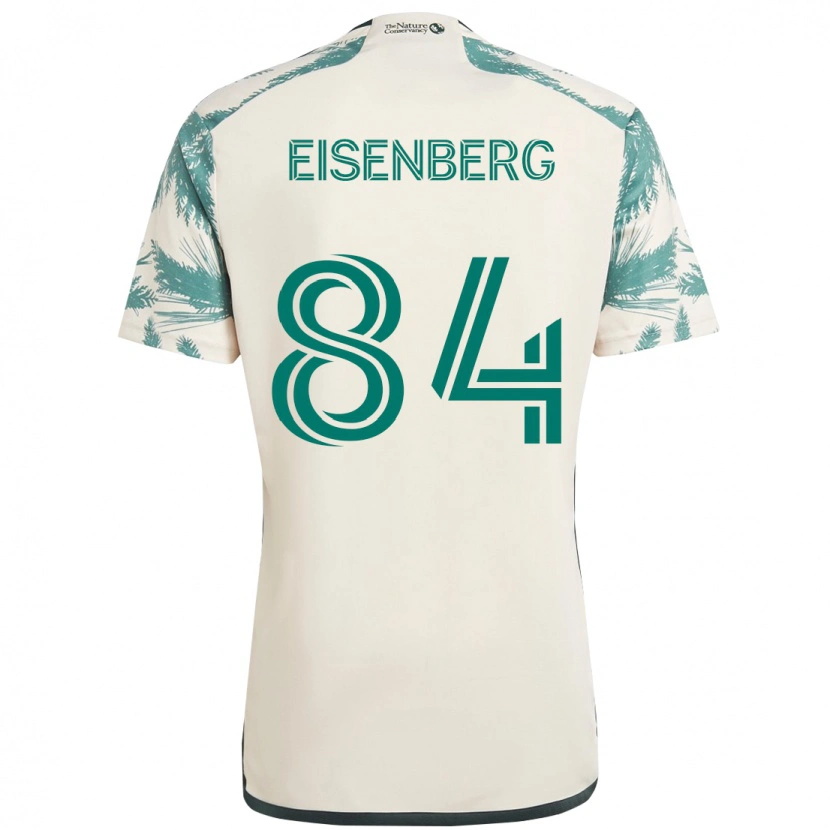 Danxen Criança Camisola Max Eisenberg #84 Bege Verde Alternativa 2025/26 Camisa
