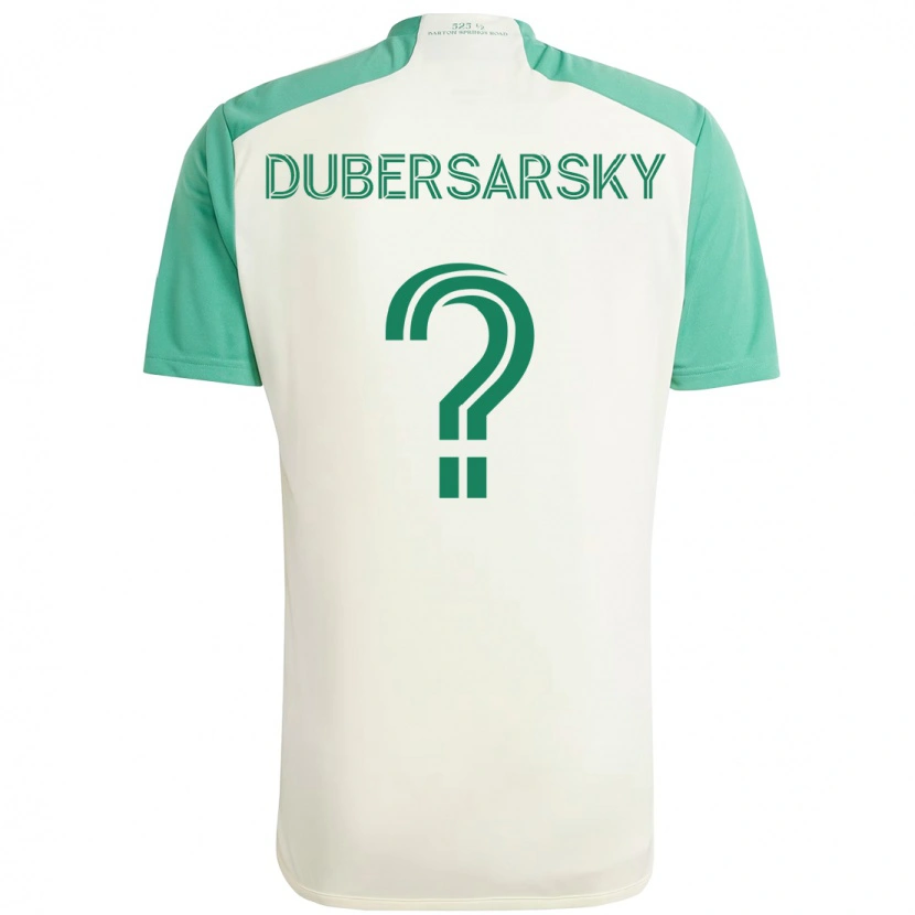 Danxen Criança Camisola Nicolás Dubersarsky #0 Branco Verde Alternativa 2025/26 Camisa