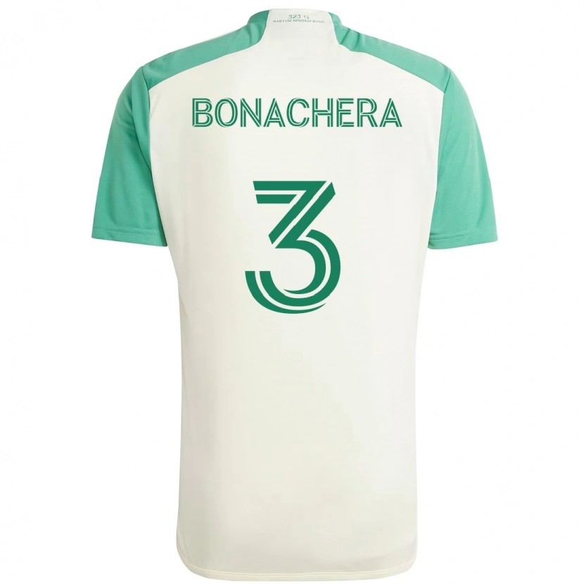 Danxen Criança Camisola Rubén Bonachera #3 Branco Verde Alternativa 2025/26 Camisa
