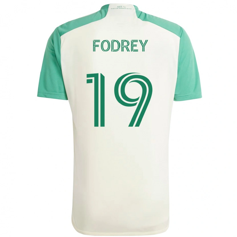 Danxen Criança Camisola Cj Fodrey #19 Branco Verde Alternativa 2025/26 Camisa