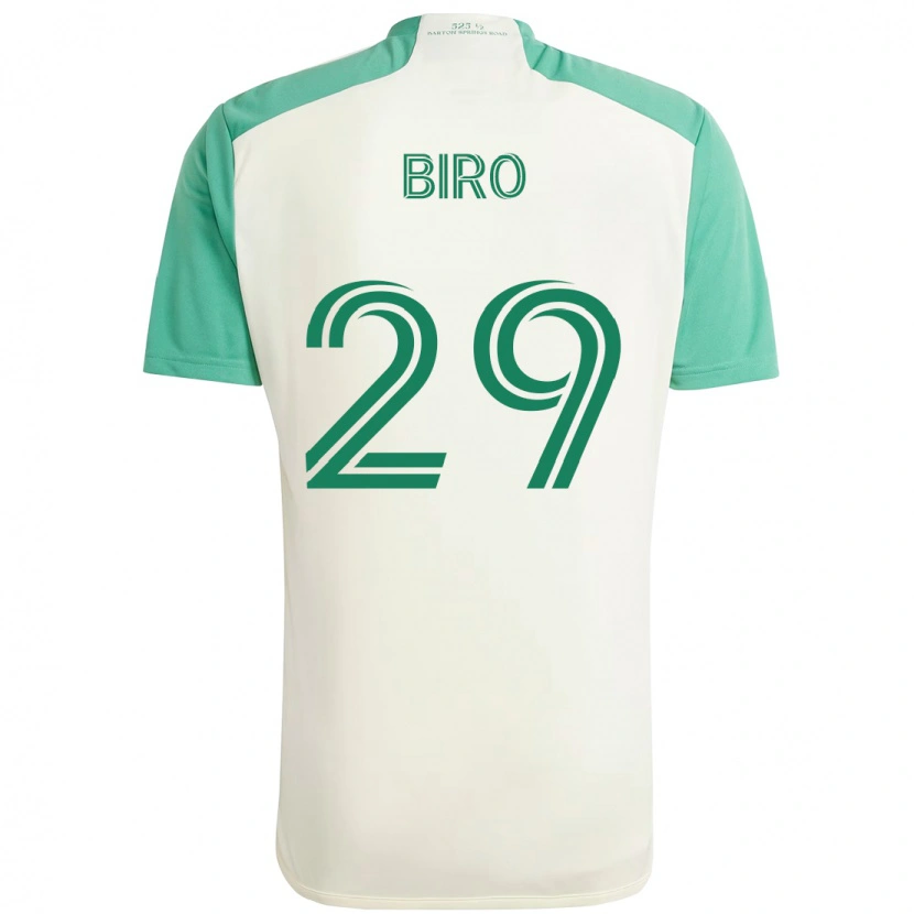 Danxen Criança Camisola Guilherme Biro #29 Branco Verde Alternativa 2025/26 Camisa