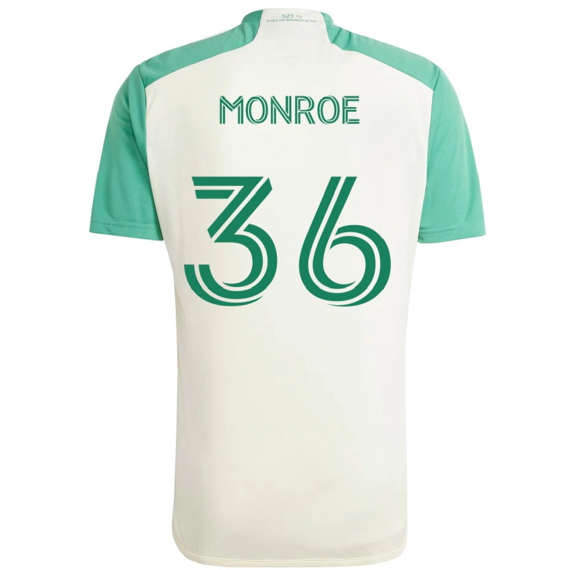 Danxen Criança Camisola Greg Monroe #36 Branco Verde Alternativa 2025/26 Camisa