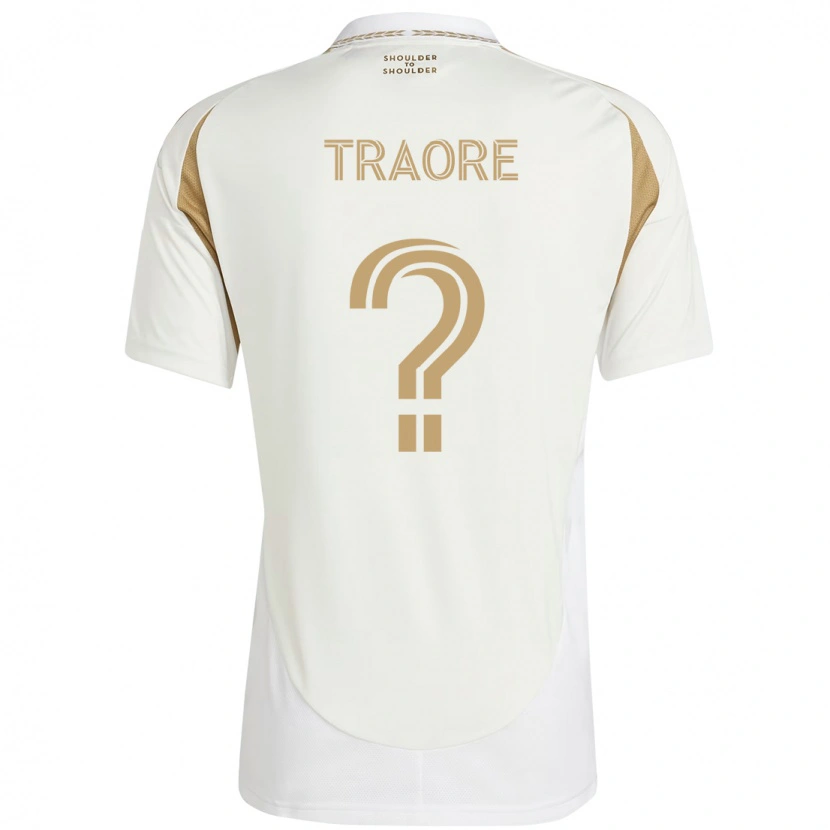 Danxen Criança Camisola Mohamed Traore #0 Branco Castanho Alternativa 2025/26 Camisa