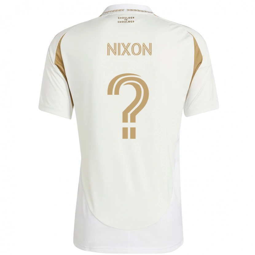 Danxen Criança Camisola Shakir Nixon #0 Branco Castanho Alternativa 2025/26 Camisa
