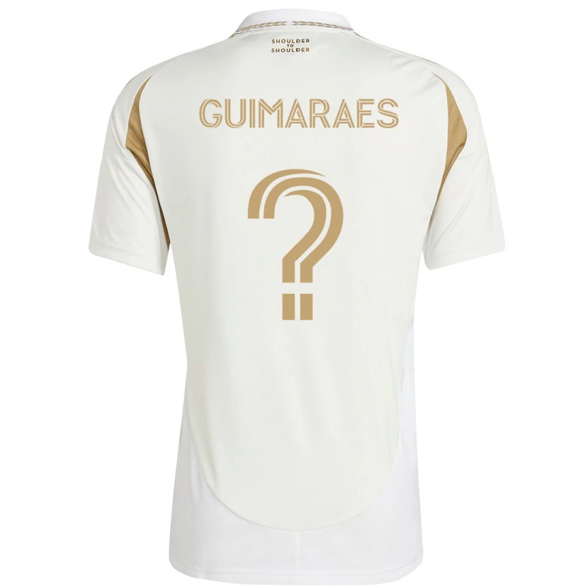 Danxen Criança Camisola Pedro Guimaraes #0 Branco Castanho Alternativa 2025/26 Camisa