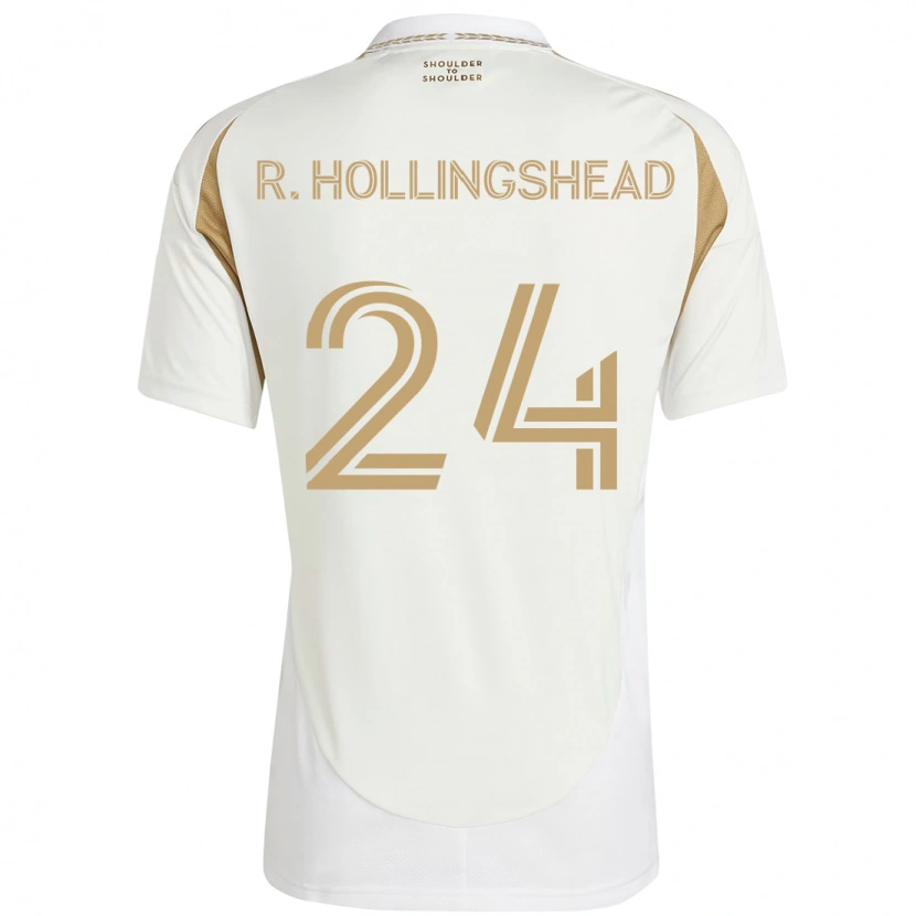 Danxen Criança Camisola Ryan Hollingshead #24 Branco Castanho Alternativa 2025/26 Camisa