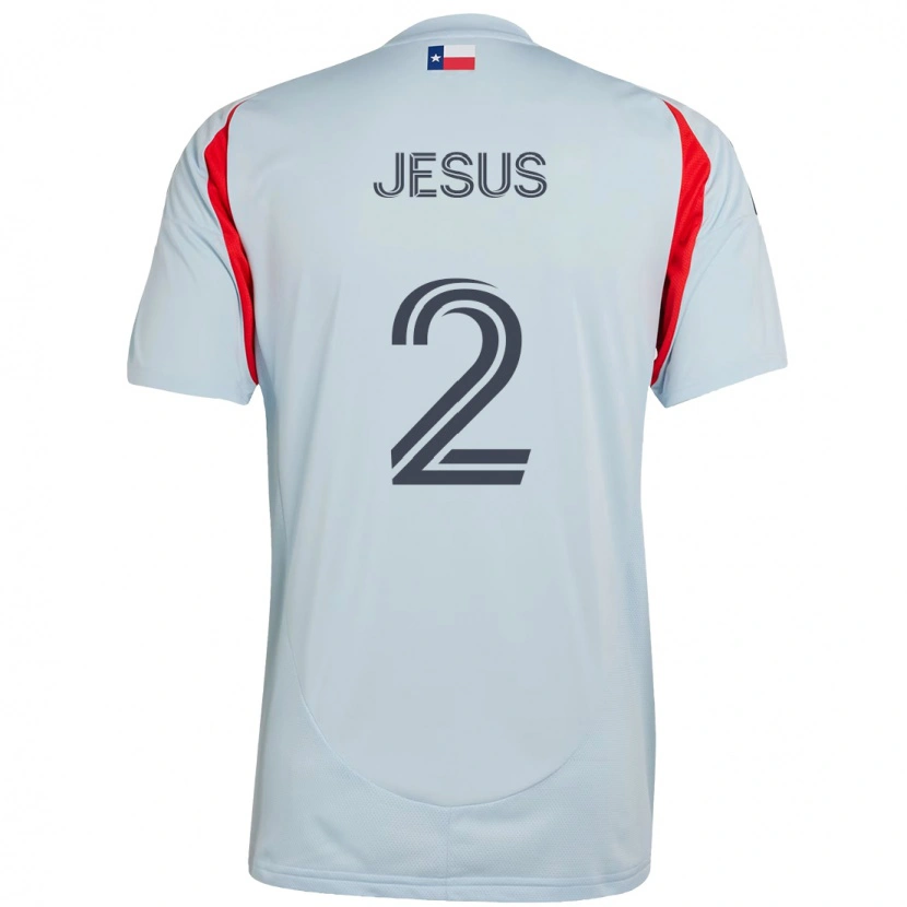 Danxen Criança Camisola Geovane Jesus #2 Azul Claro Vermelho Alternativa 2025/26 Camisa