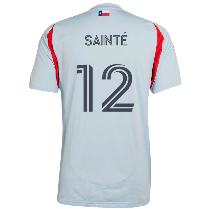 Danxen Criança Camisola Carl Sainté #12 Azul Claro Vermelho Alternativa 2025/26 Camisa