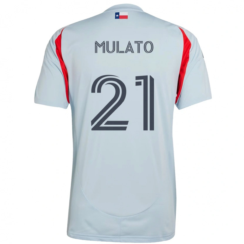Danxen Criança Camisola José Mulato #21 Azul Claro Vermelho Alternativa 2025/26 Camisa
