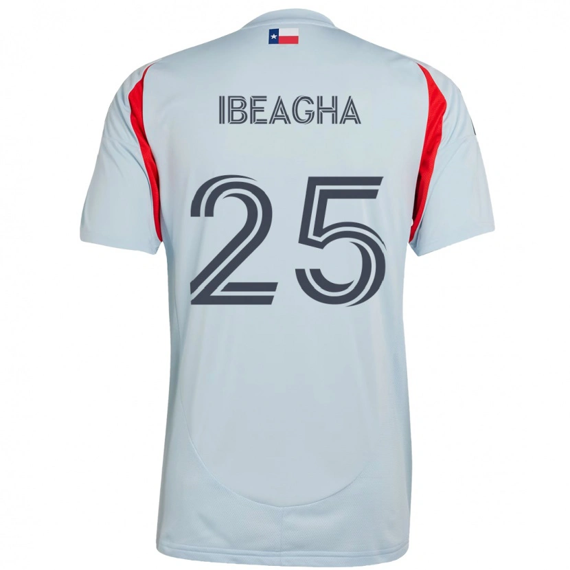 Danxen Criança Camisola Sebastien Ibeagha #25 Azul Claro Vermelho Alternativa 2025/26 Camisa