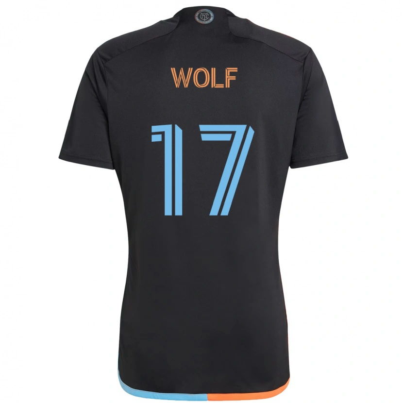 Danxen Criança Camisola Hannes Wolf #17 Preto Azul Laranja Alternativa 2025/26 Camisa
