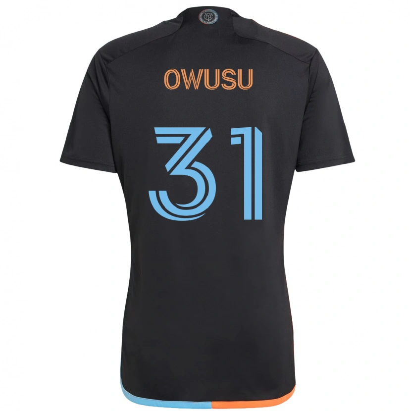 Danxen Criança Camisola Samuel Owusu #31 Preto Azul Laranja Alternativa 2025/26 Camisa