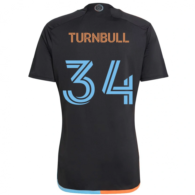 Danxen Criança Camisola Stephen Turnbull #34 Preto Azul Laranja Alternativa 2025/26 Camisa