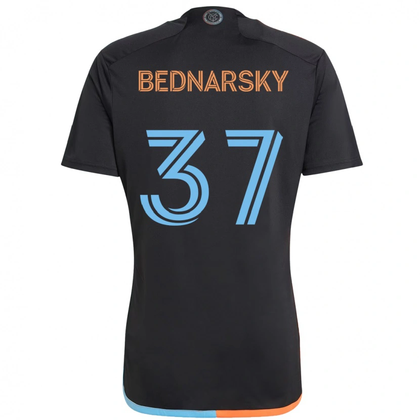 Danxen Criança Camisola Stevo Bednarsky #37 Preto Azul Laranja Alternativa 2025/26 Camisa
