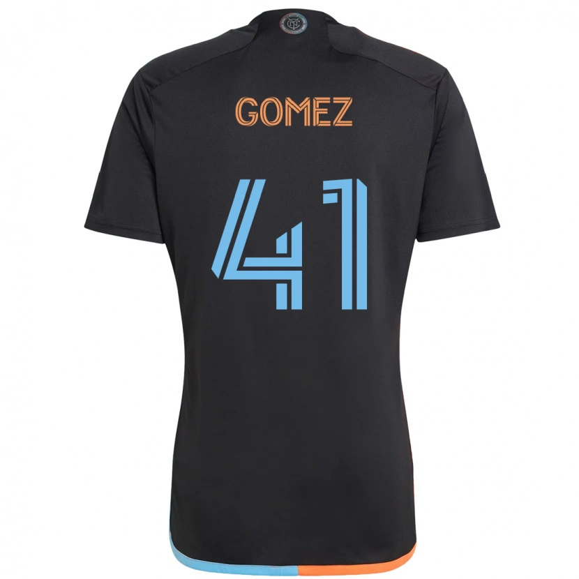 Danxen Criança Camisola Julián Gómez #41 Preto Azul Laranja Alternativa 2025/26 Camisa