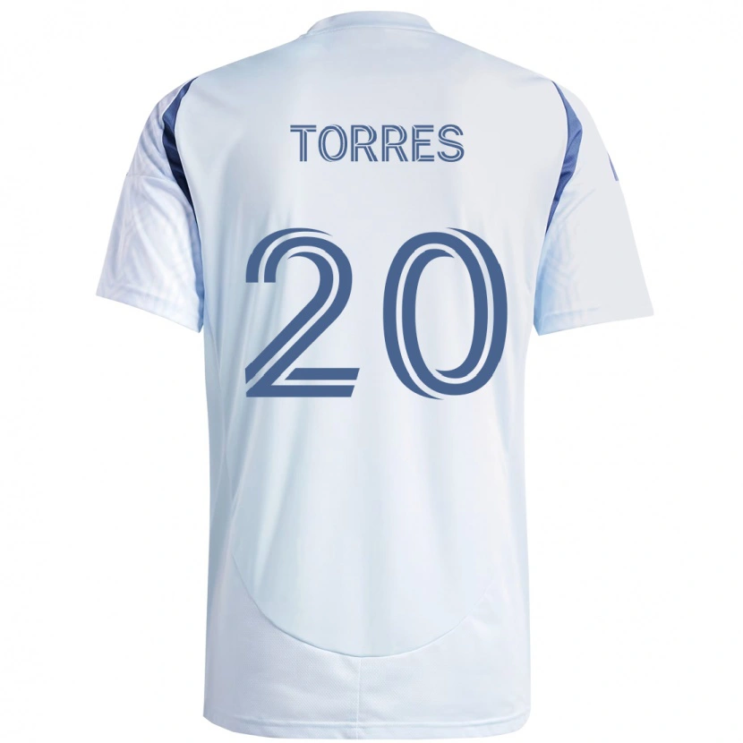 Danxen Criança Camisola Jairo Torres #20 Azul Celeste Claro Azul Alternativa 2025/26 Camisa