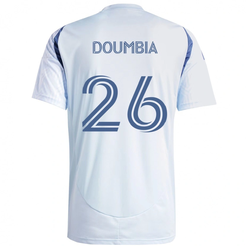 Danxen Criança Camisola Ousmane Doumbia #26 Azul Celeste Claro Azul Alternativa 2025/26 Camisa
