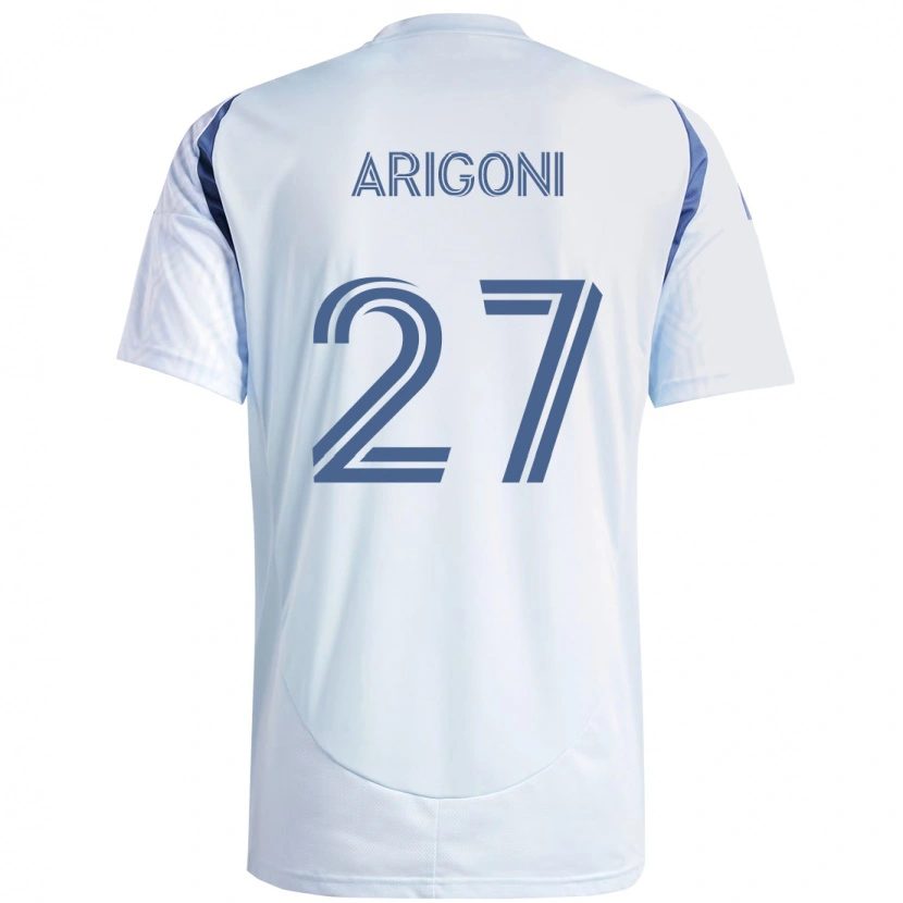 Danxen Criança Camisola Allan Arigoni #27 Azul Celeste Claro Azul Alternativa 2025/26 Camisa