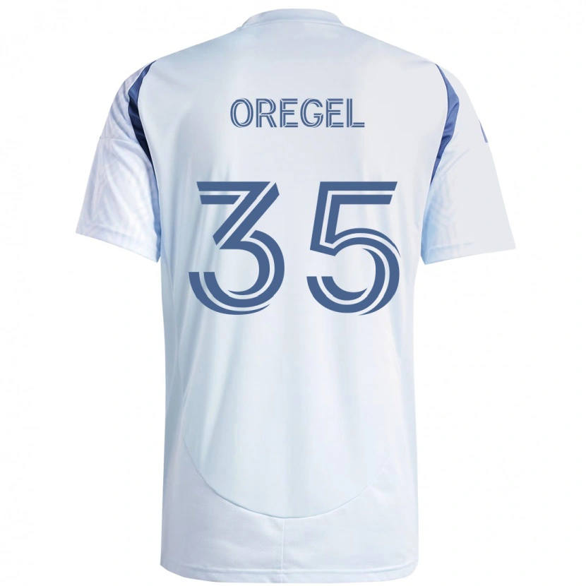 Danxen Criança Camisola Sergio Oregel #35 Azul Celeste Claro Azul Alternativa 2025/26 Camisa